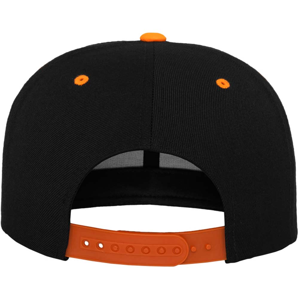 Classic Snapback 2-Tone Cap schwarz/neonorange mit gesticktem "Rangers Logo"