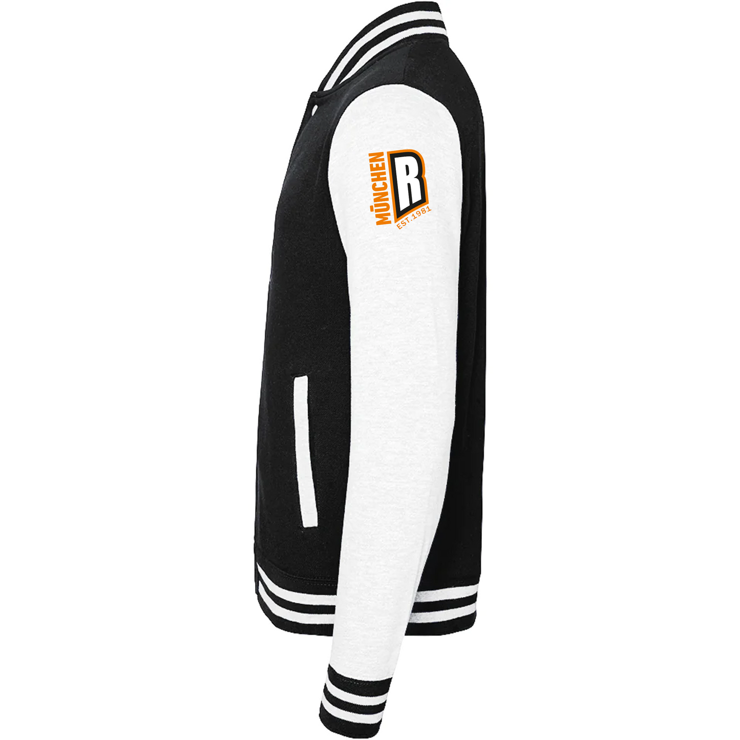 College Jacke schwarz/weiss
