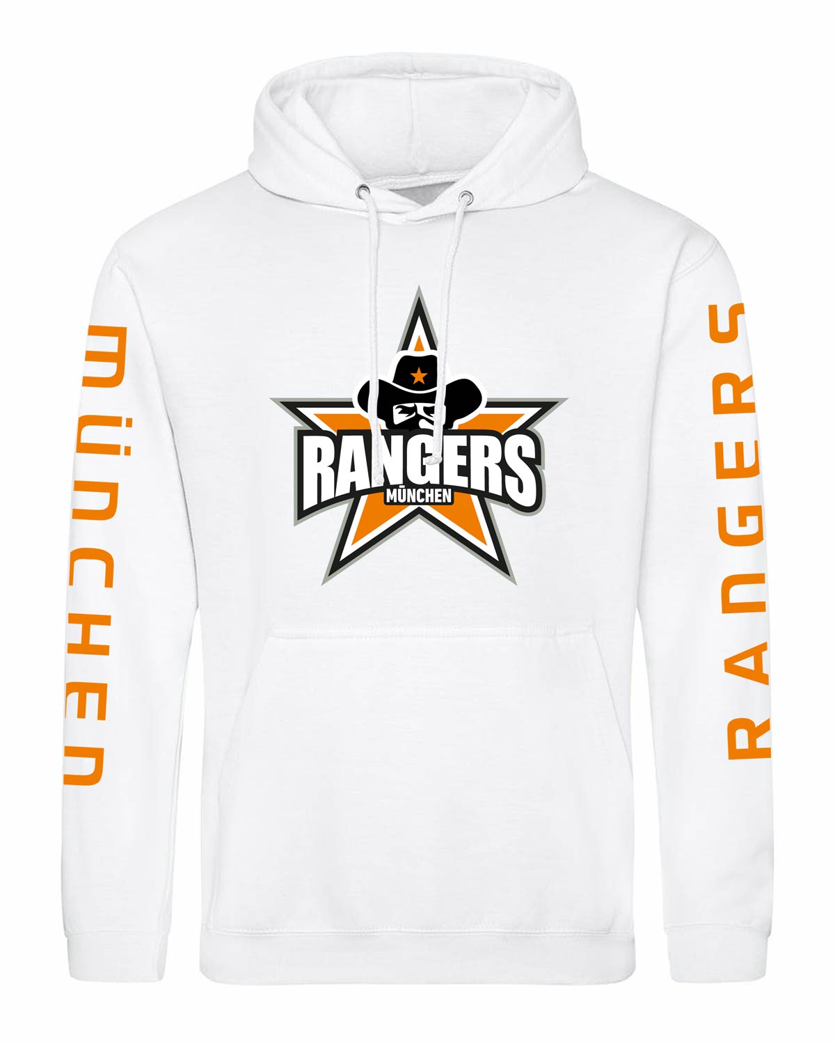 Hoodie mit Logo und bedruckten Armen