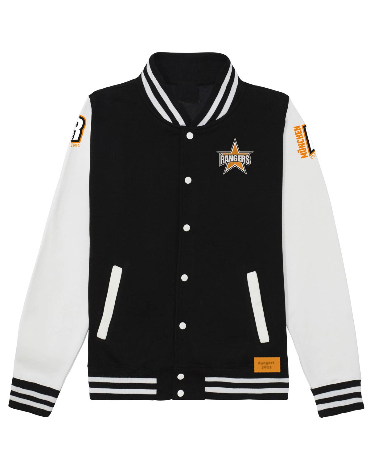 College Jacke schwarz/weiss