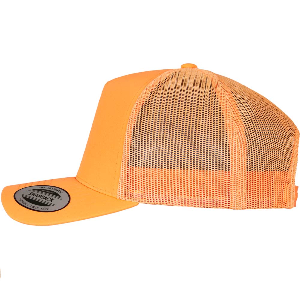 Neon Retro Trucker neon-orange mit gesticktem "Rangers Logo"